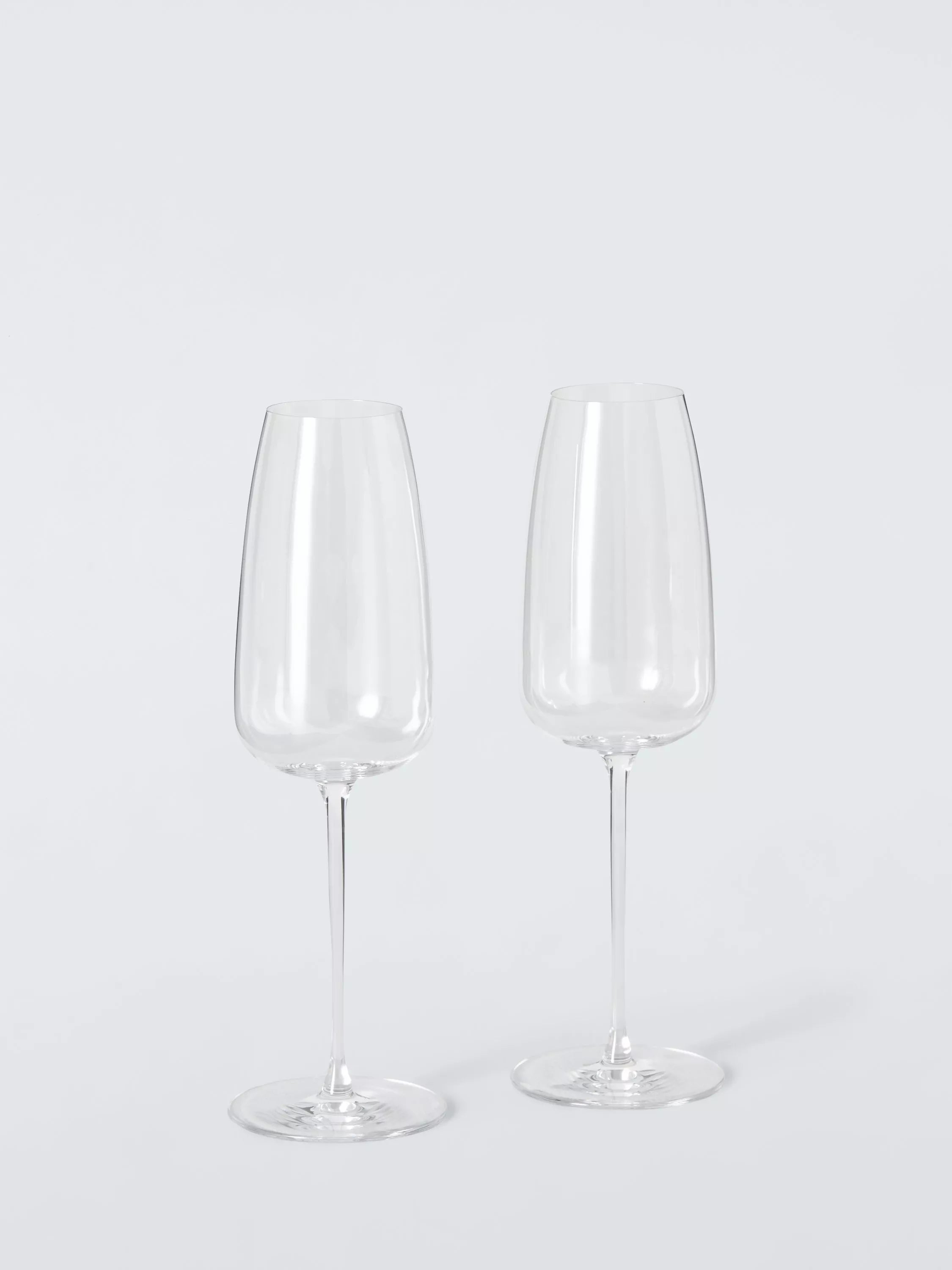 John Lewis Sora crystal champagne flutes 360ml set (British brand)