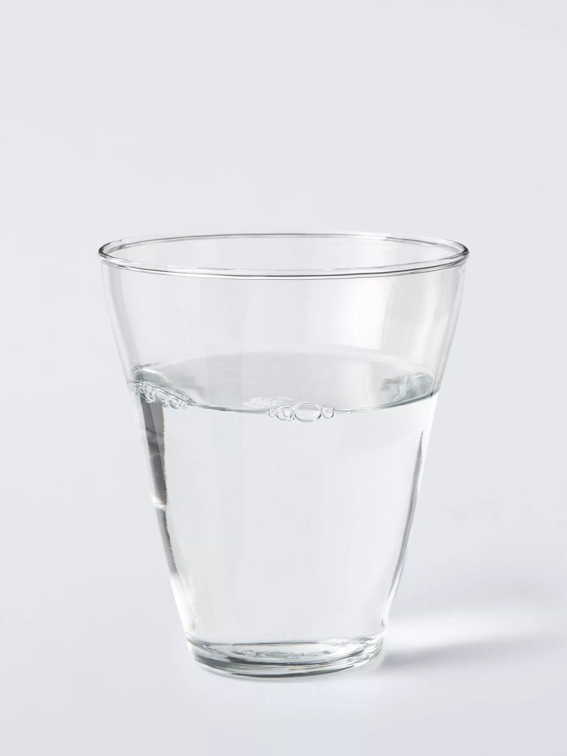 John Lewis coastal glass tumbler 350ml clear (British brand)