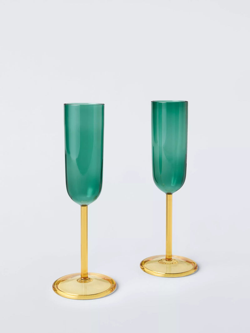 John Lewis Colour Luxe champagne flutes set of 2 - British product