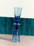 John Lewis Coastal blue wine glass 240ml, UK version