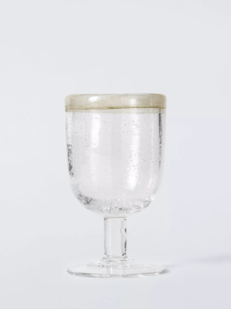 John Lewis bubble wine glass 260ml green, imported from the UK