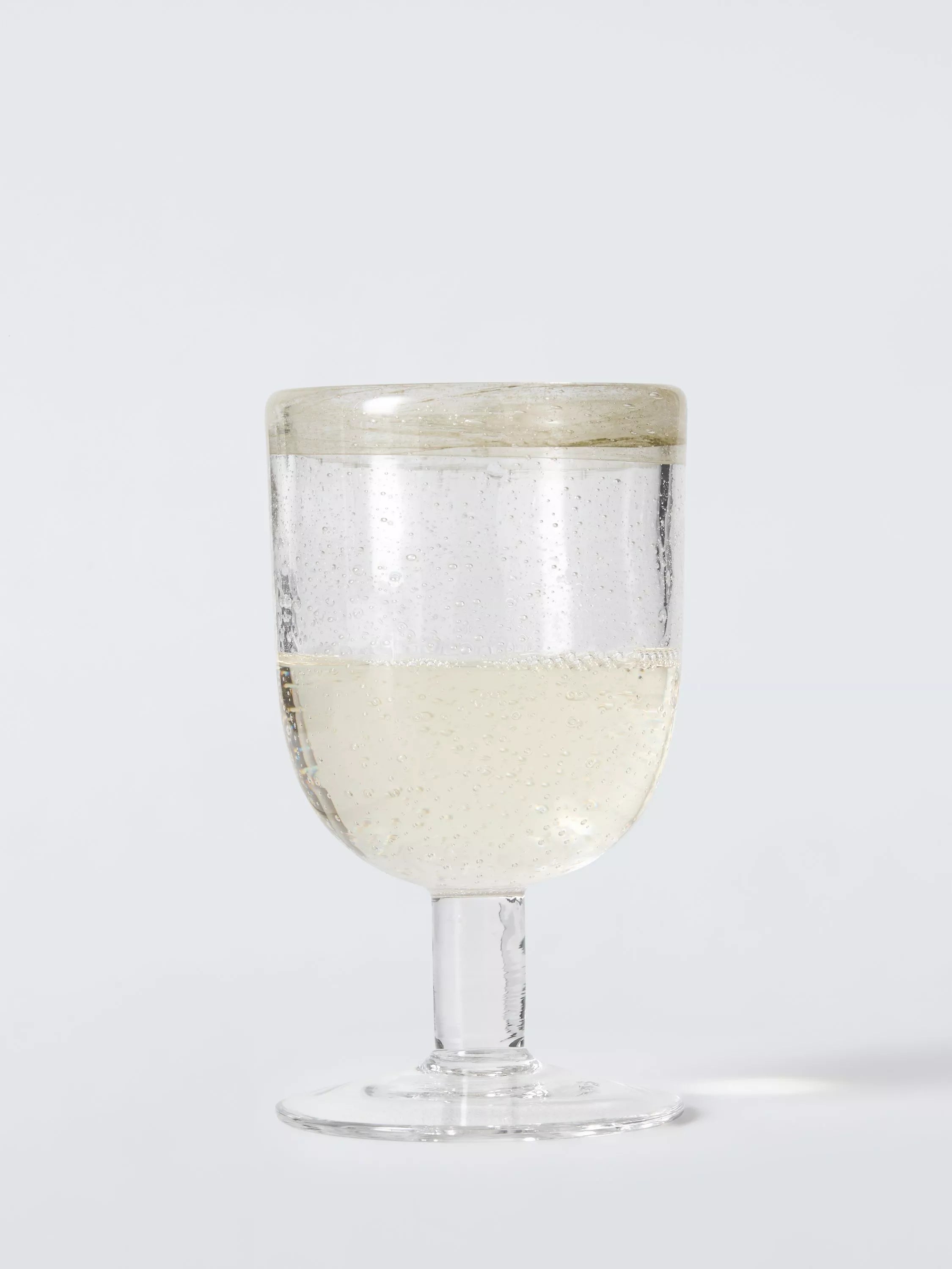 John Lewis bubble wine glass 260ml green, imported from the UK