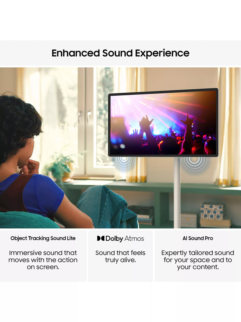 Samsung Movingstyle 27 inch QHD touch screen smart TV cream (British brand)