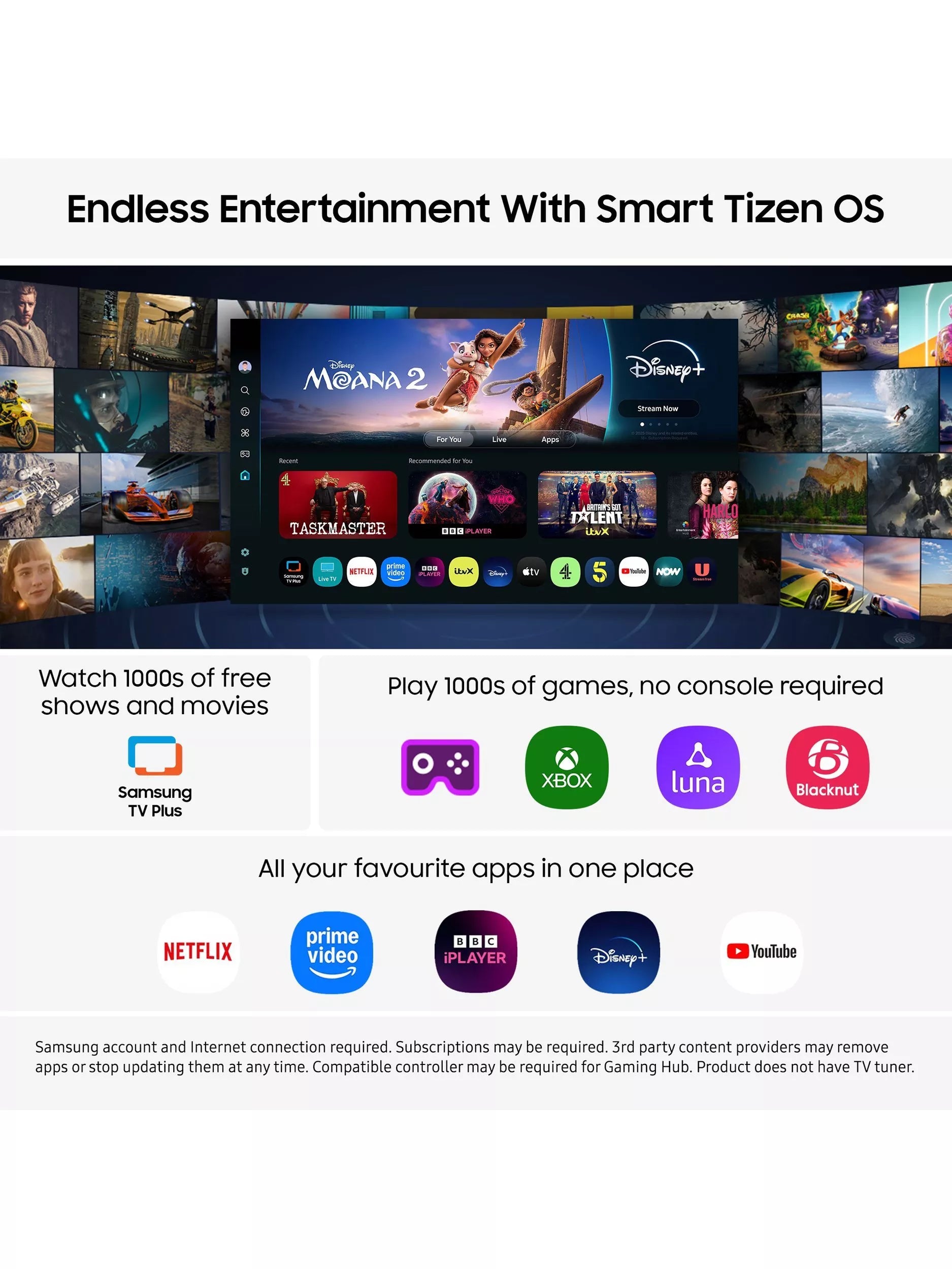 Samsung Movingstyle 27 inch QHD touch screen smart TV cream (British brand)