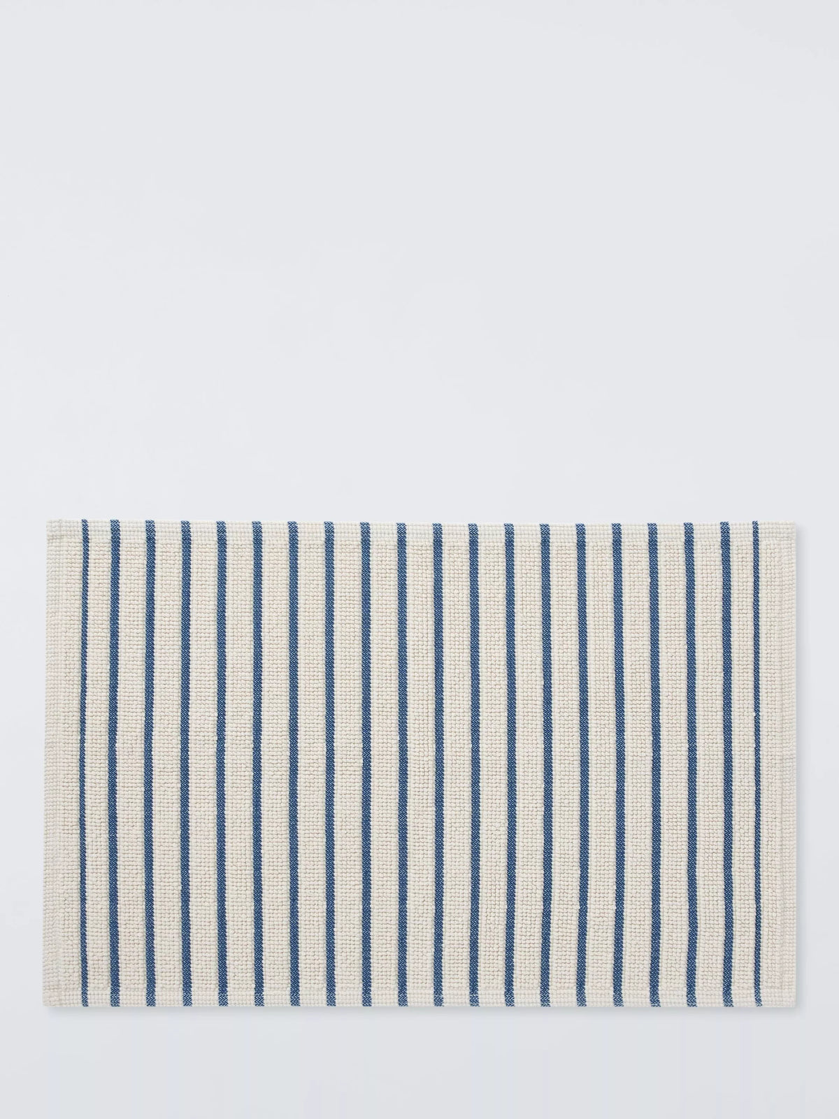John Lewis Coastal Stripe bath mat indigo 50x80cm, UK version
