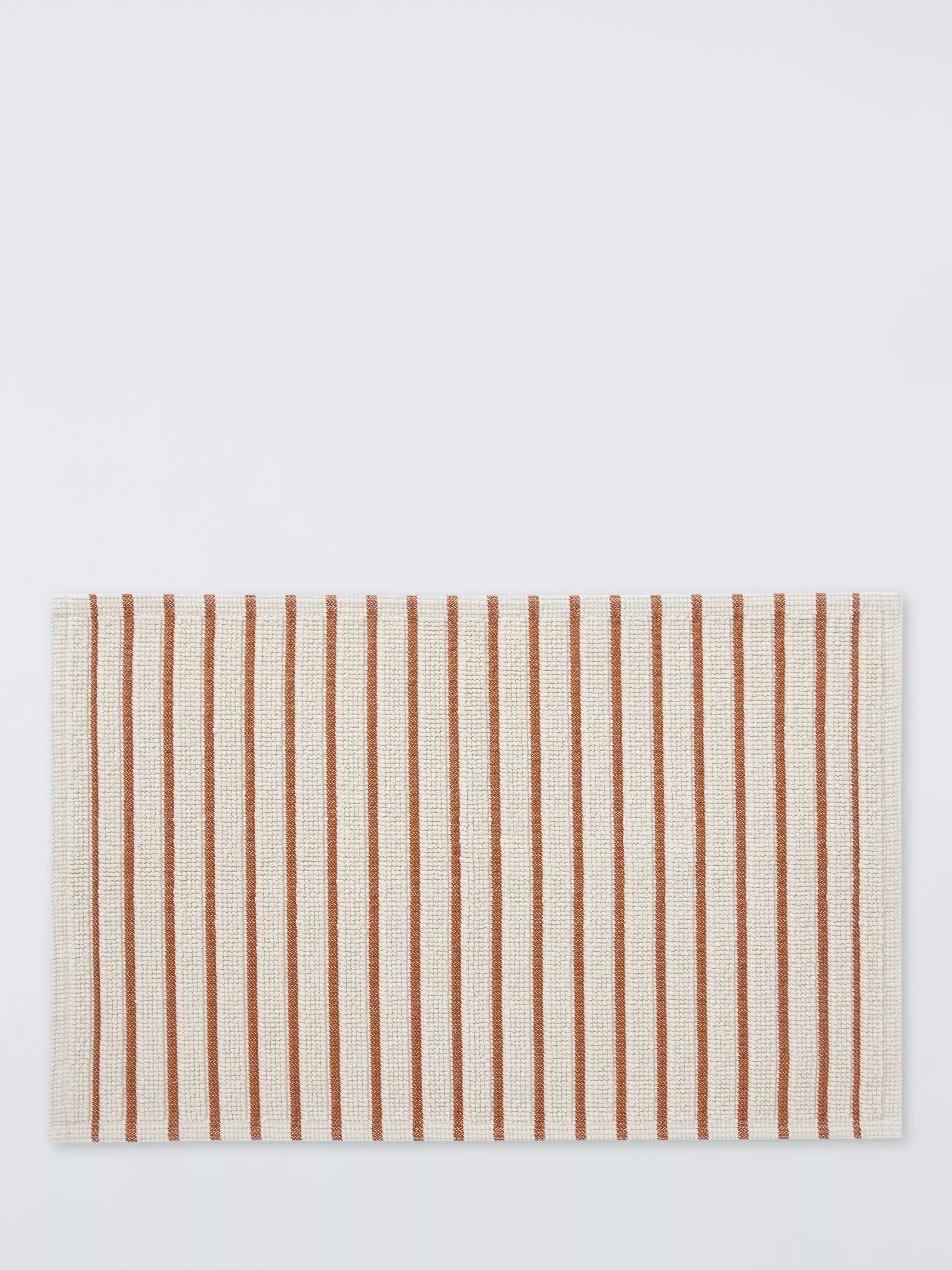 John Lewis Coastal Stripe bath mat Sienna 50x80cm - British product