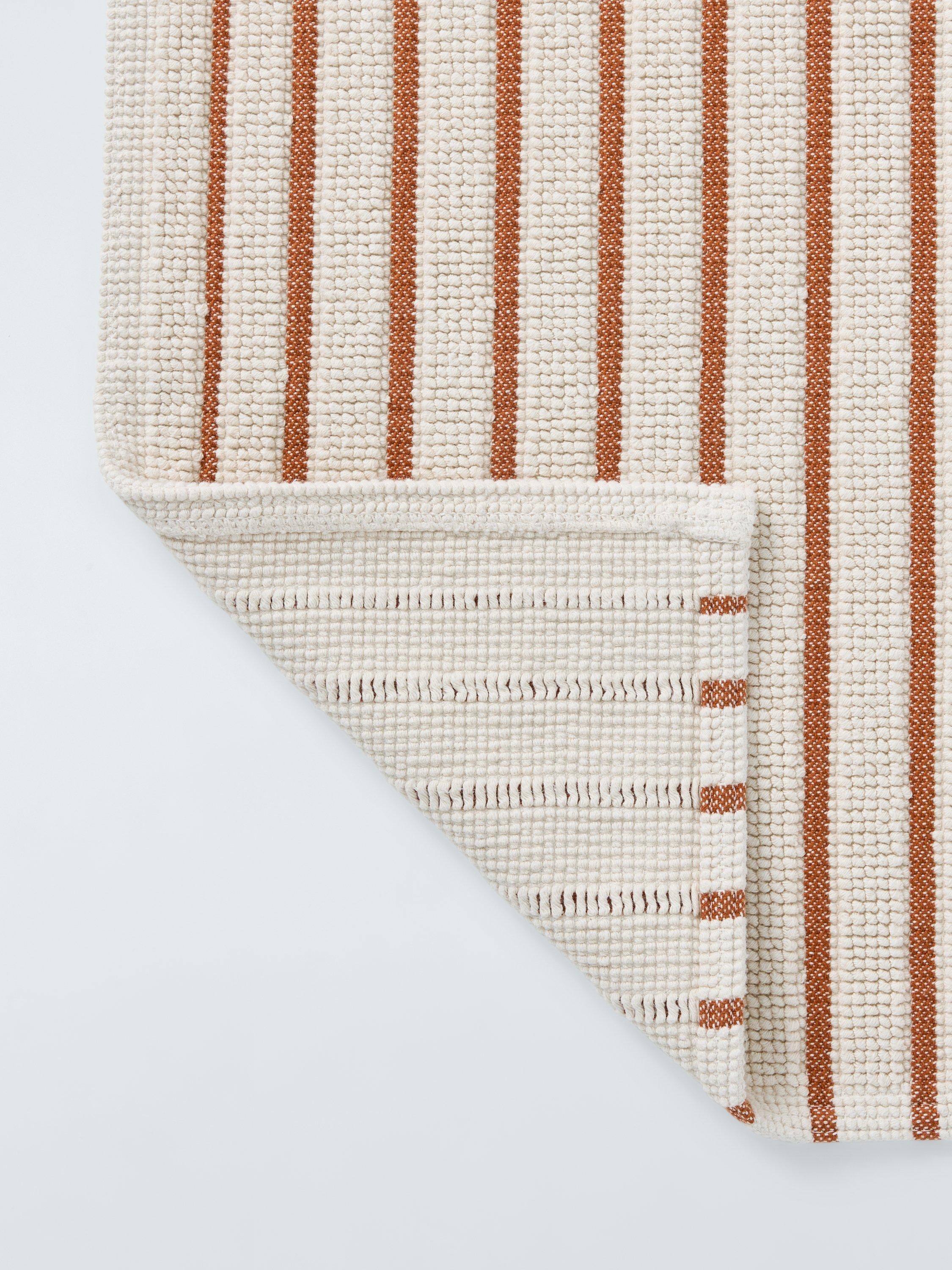 John Lewis Coastal Stripe bath mat Sienna 50x80cm - British product