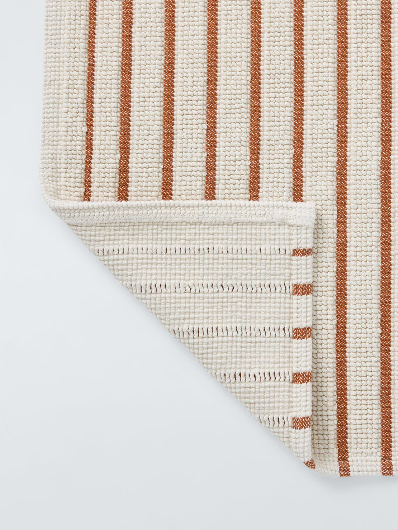 John Lewis Coastal Stripe bath mat Sienna 50x80cm - British product