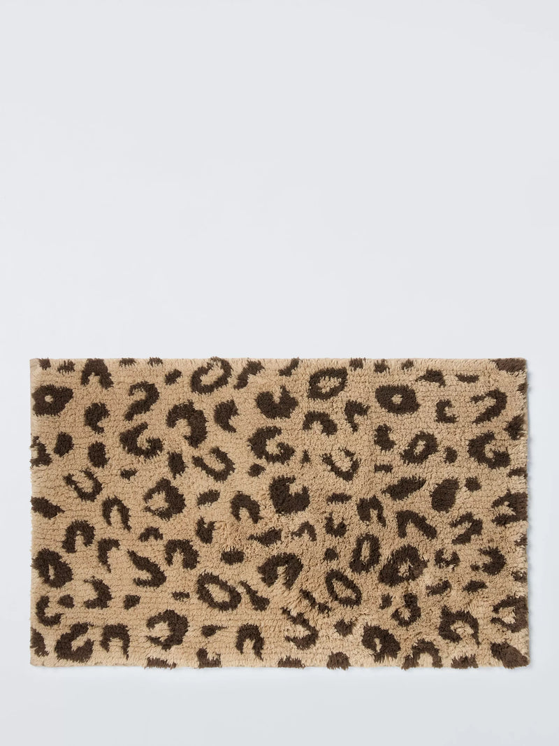 John Lewis leopard print bath mat, imported from the UK