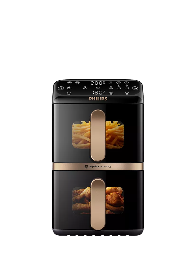 Philips stacked dual basket air fryer 10L (British brand)