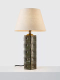 John Lewis Hex ceramic table lamp base green - British product