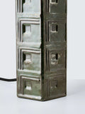 John Lewis Hex ceramic table lamp base green - British product