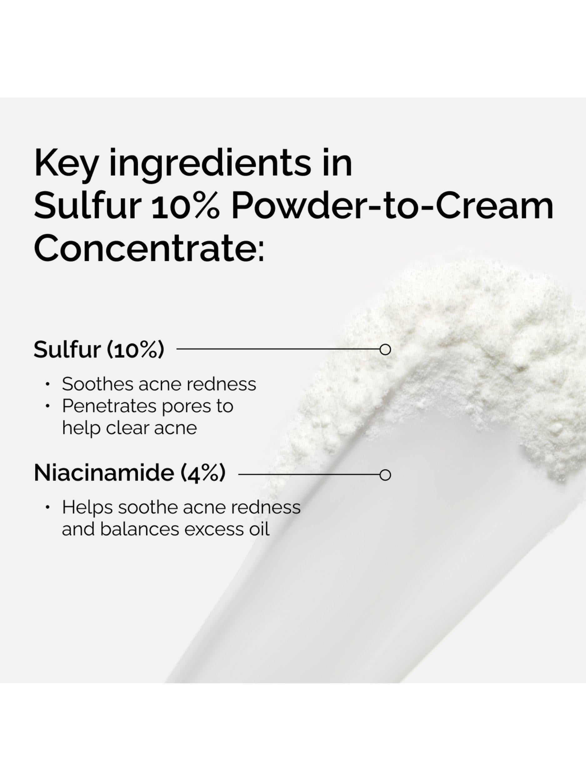 The Ordinary Sulfur 10% Powder-to-Cream Concentrate 5g, UK version