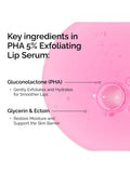 The Ordinary PHA 5% Exfoliating Lip Serum 15ml (British brand)