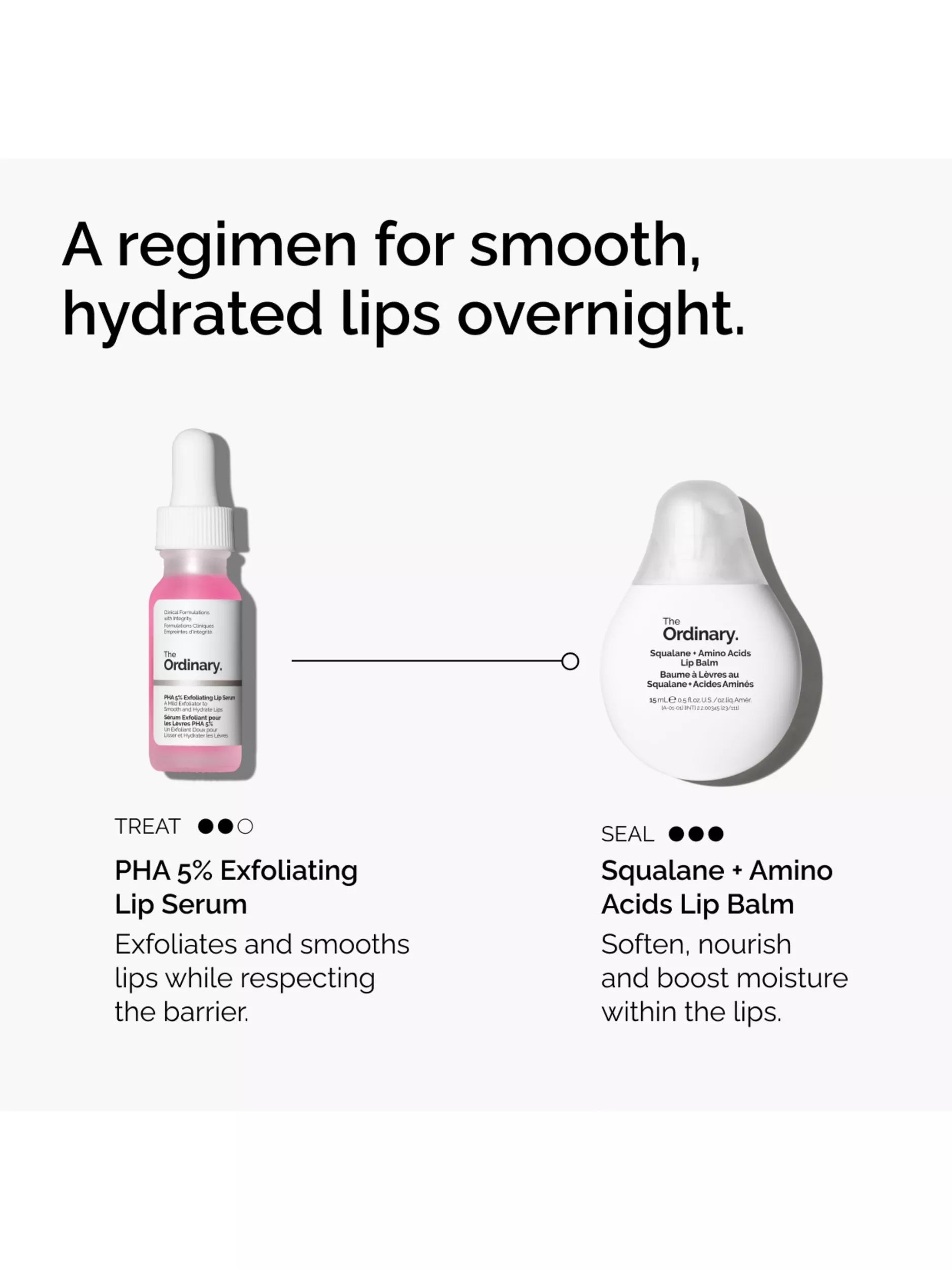 The Ordinary PHA 5% exfoliating lip serum 15ml (British brand)