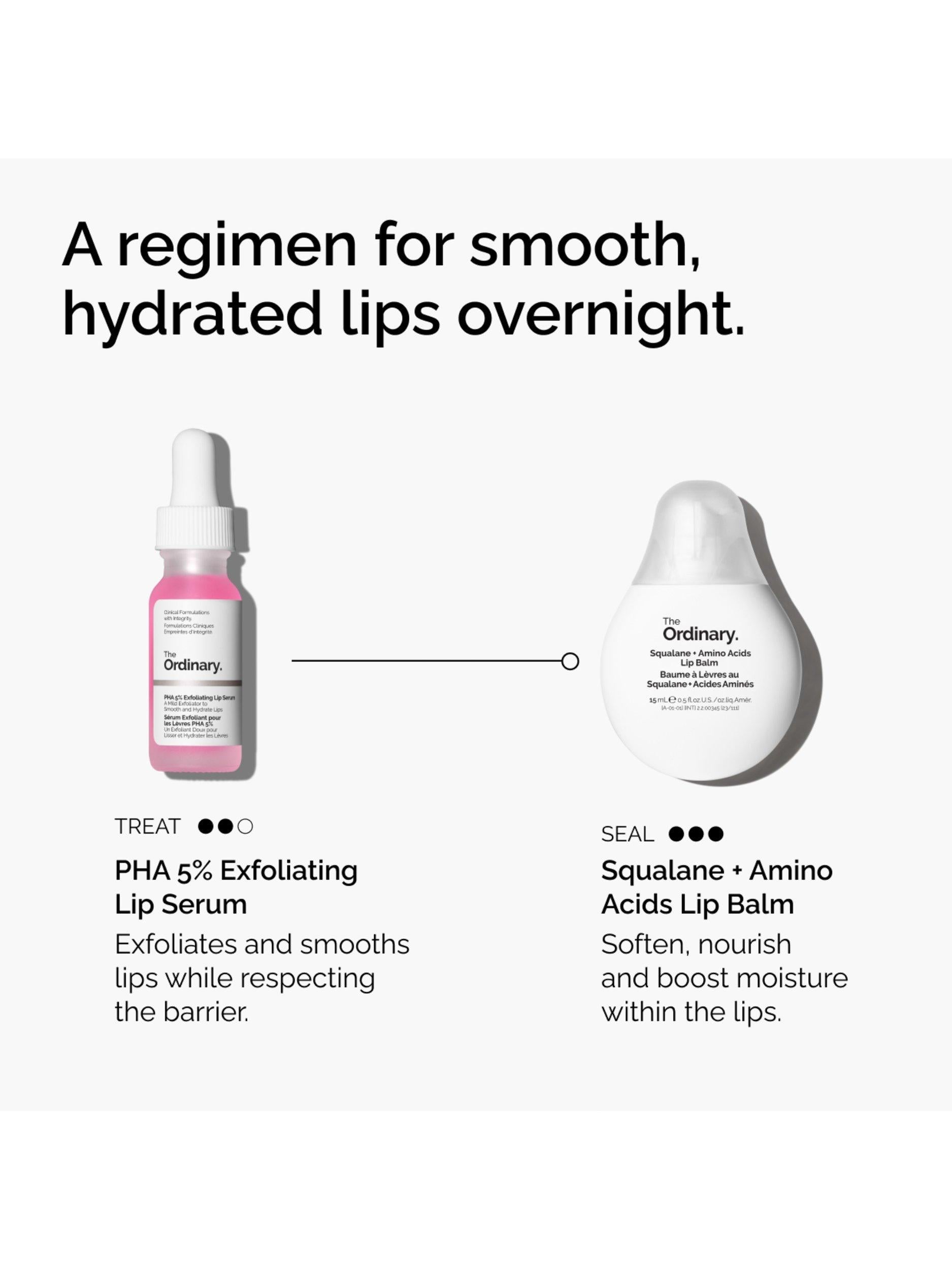 The Ordinary PHA 5% Exfoliating Lip Serum 15ml (British brand)