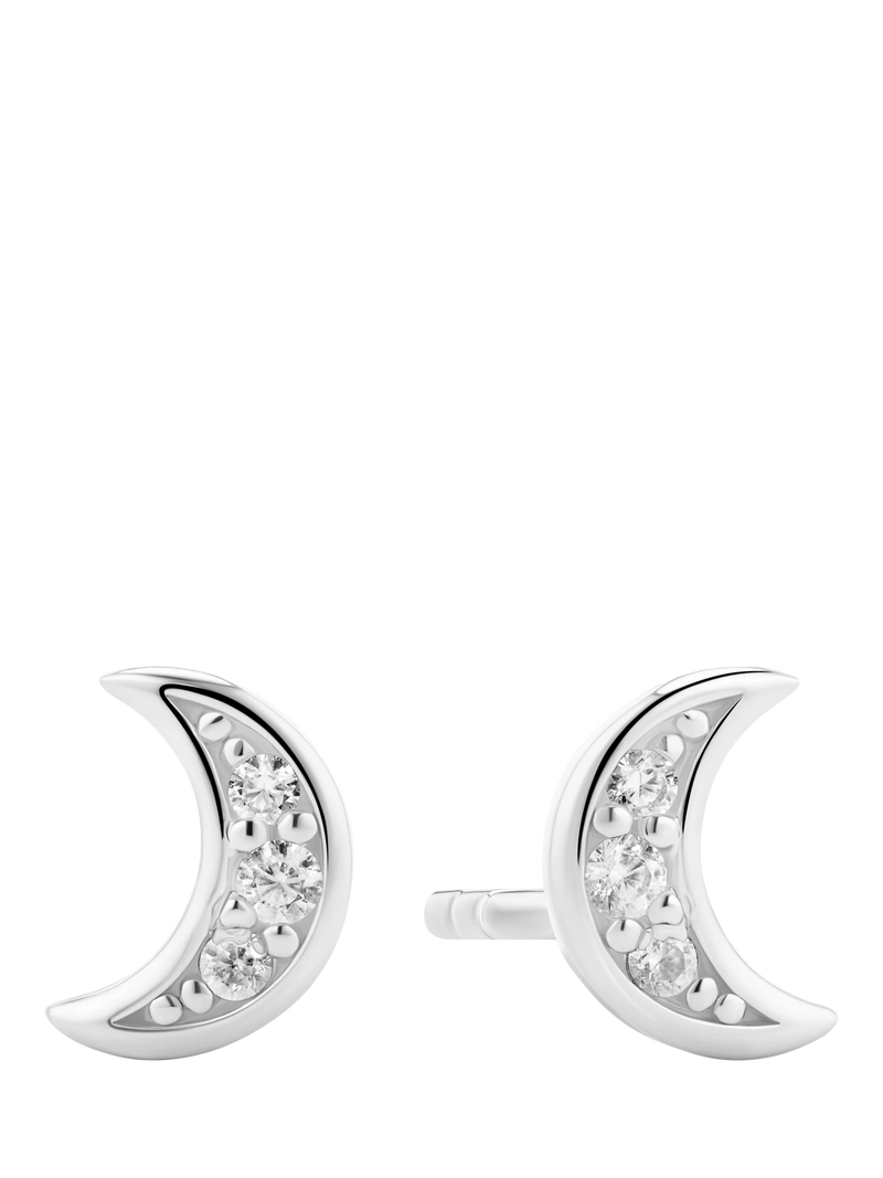 Sif Jakobs Jewellery Luna moon stud earrings - British product