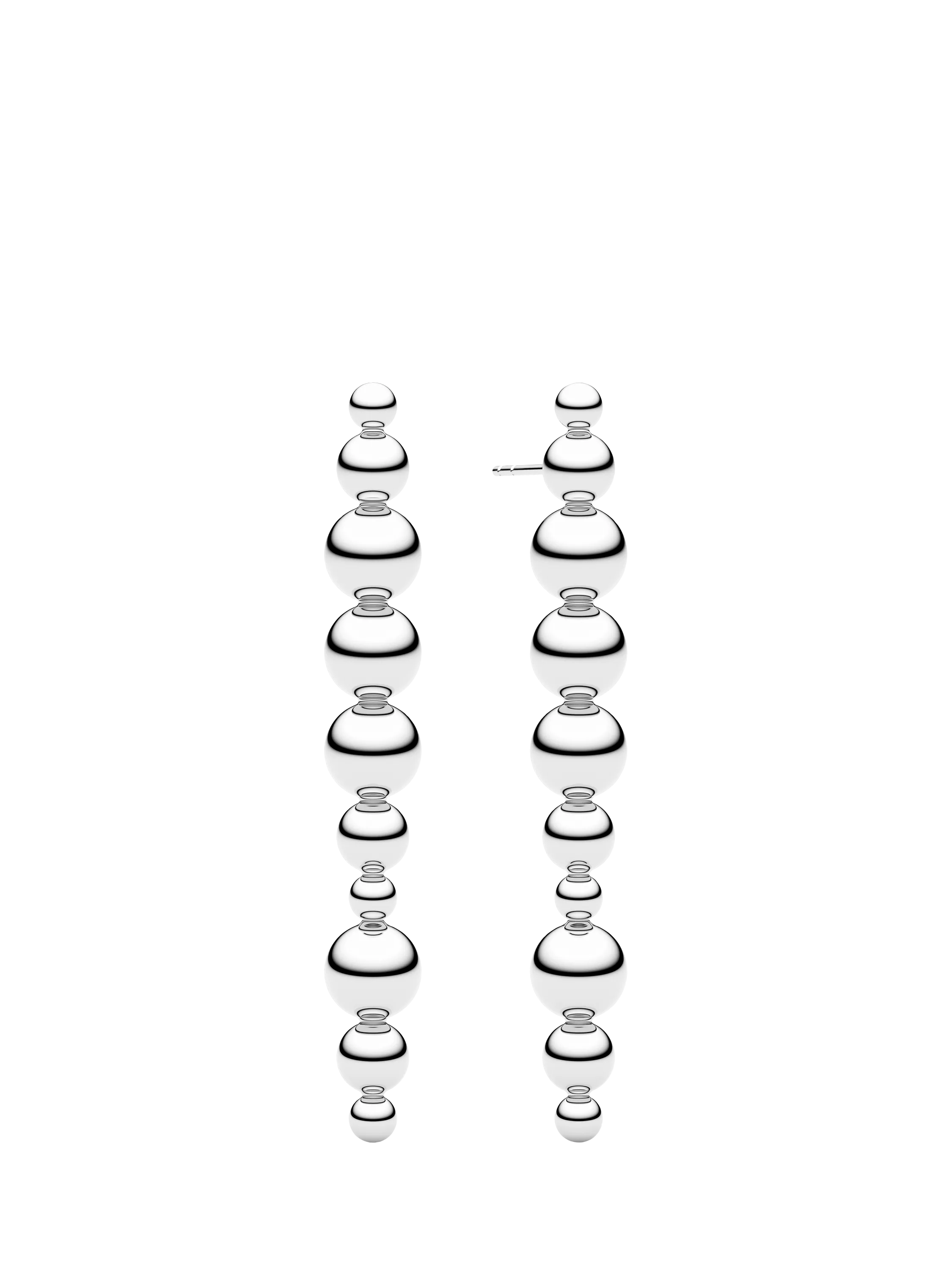 Sif Jakobs Bormio Lungo drop earrings sterling silver 6.2cm (British brand)