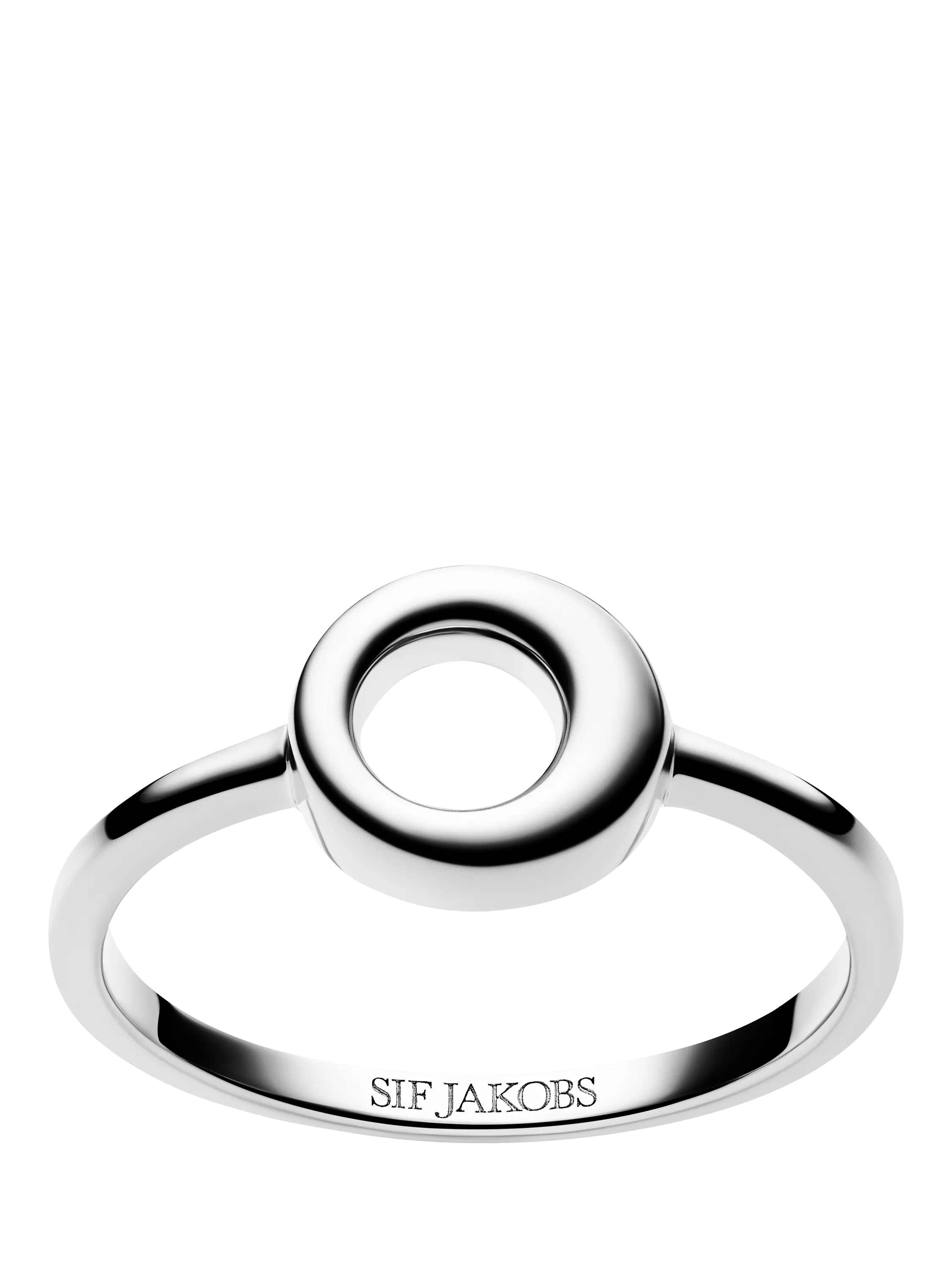 Sif Jakobs Selene polished ring silver, imported from the UK