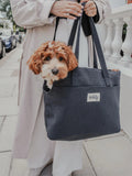 By Teddy Bouclé Dog Carrier Blue Navy, imported from the UK