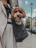 By Teddy Bouclé Dog Carrier Blue Navy, imported from the UK