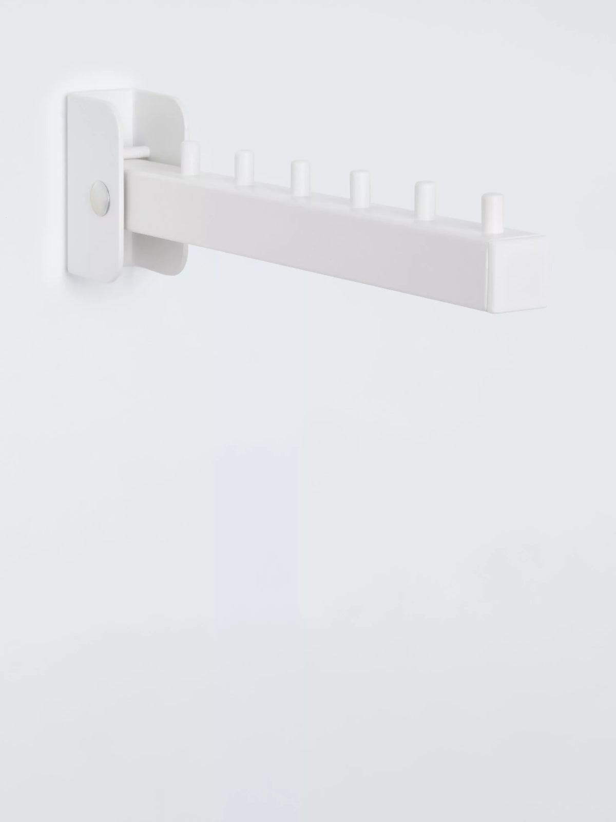John Lewis wall mounted flip down hanger white (British brand)