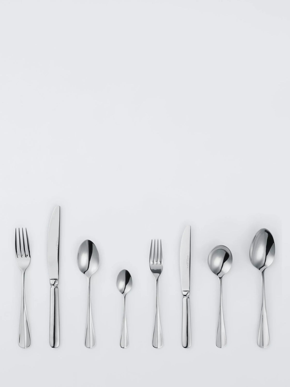 John Lewis Baguette stainless steel cutlery set 44pc, imported from the UK