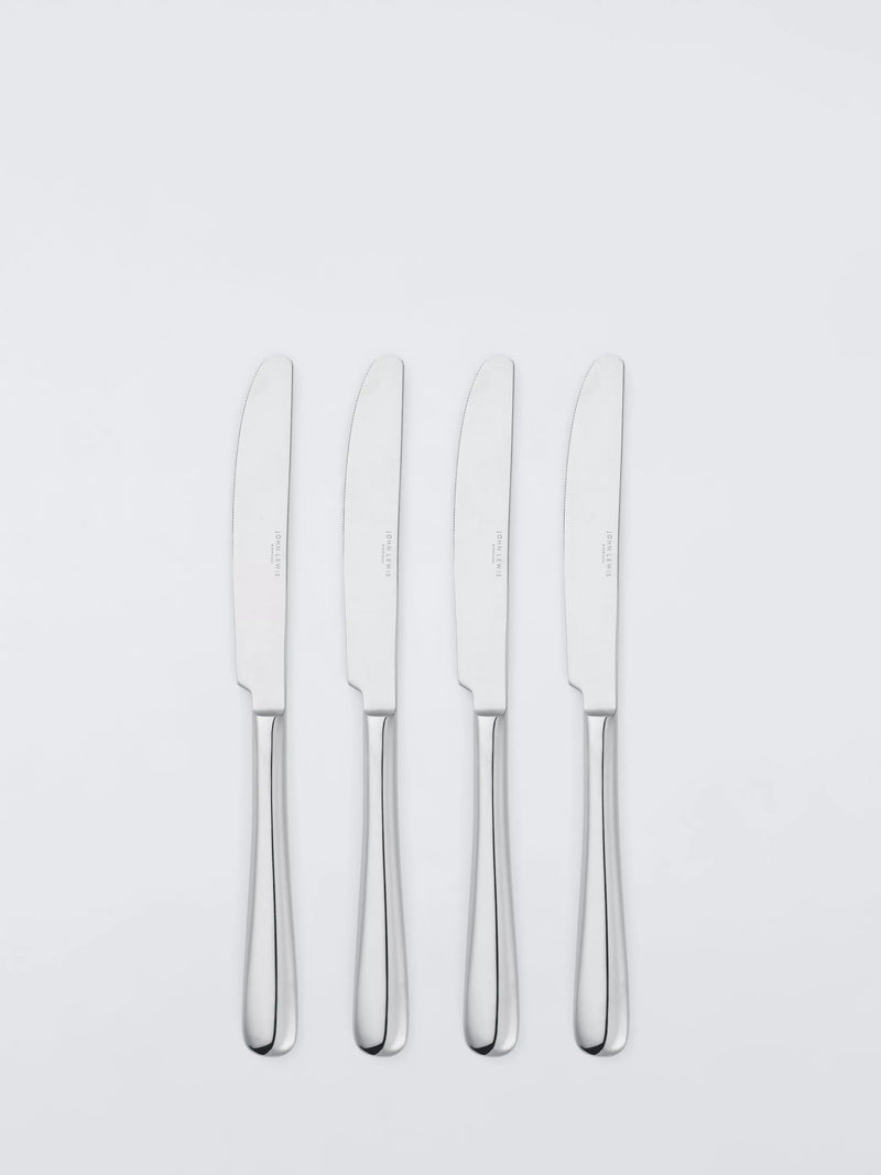 John Lewis Luna stainless steel cutlery set 16 piece 4 place settings (British brand)