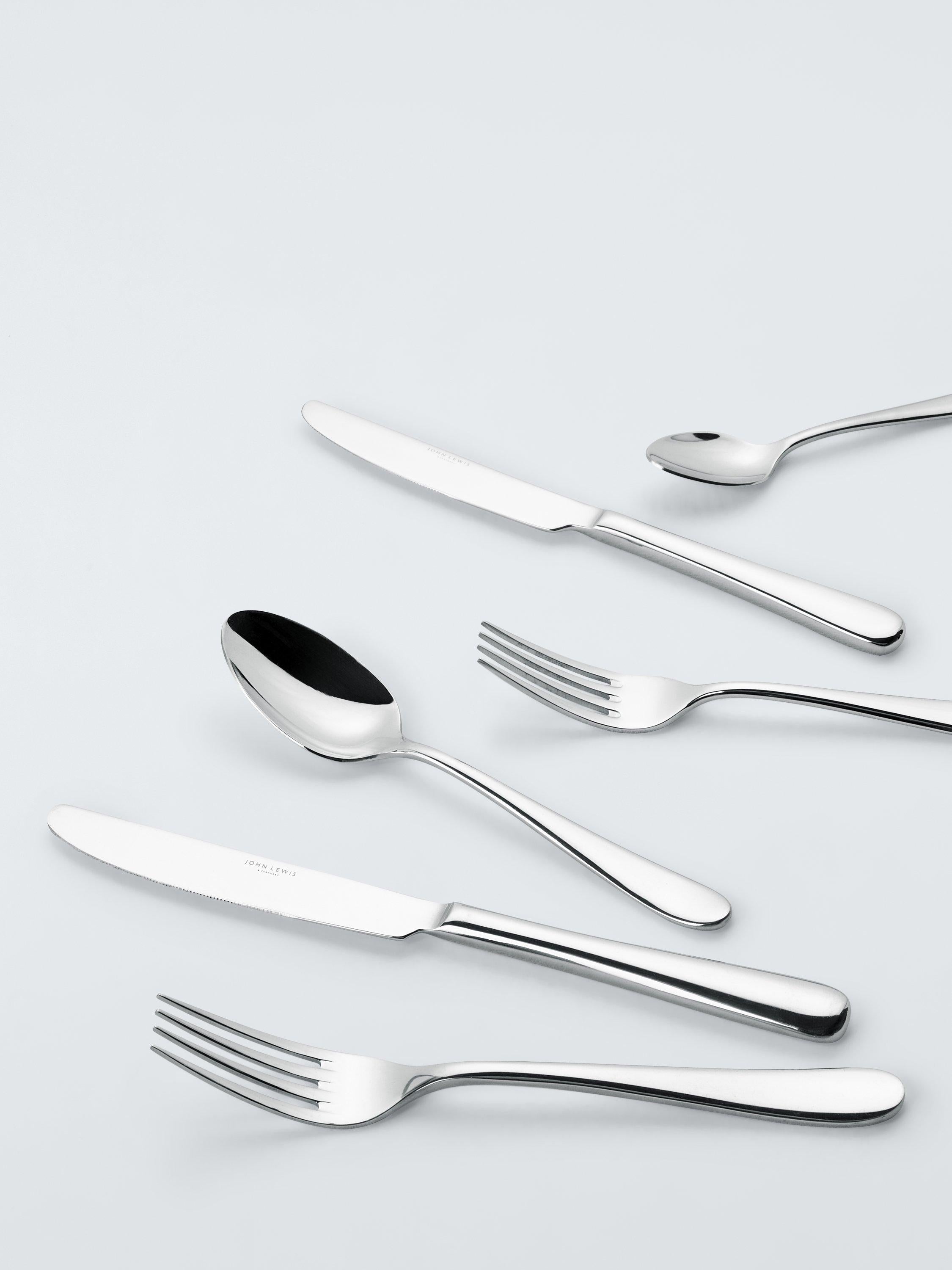 John Lewis Luna stainless steel cutlery set 6 piece, UK version