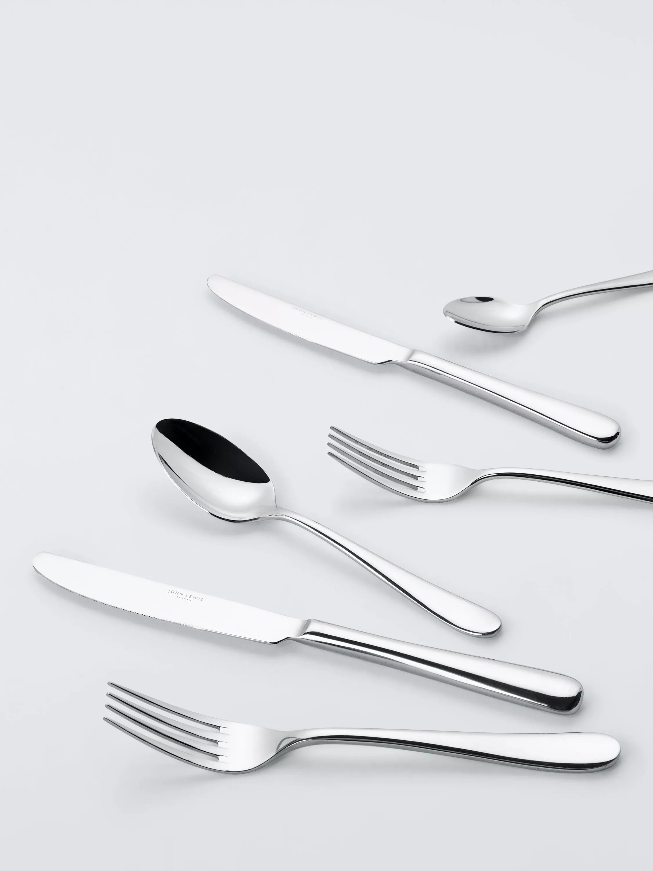 John Lewis Luna stainless steel cutlery set 6 piece, UK version