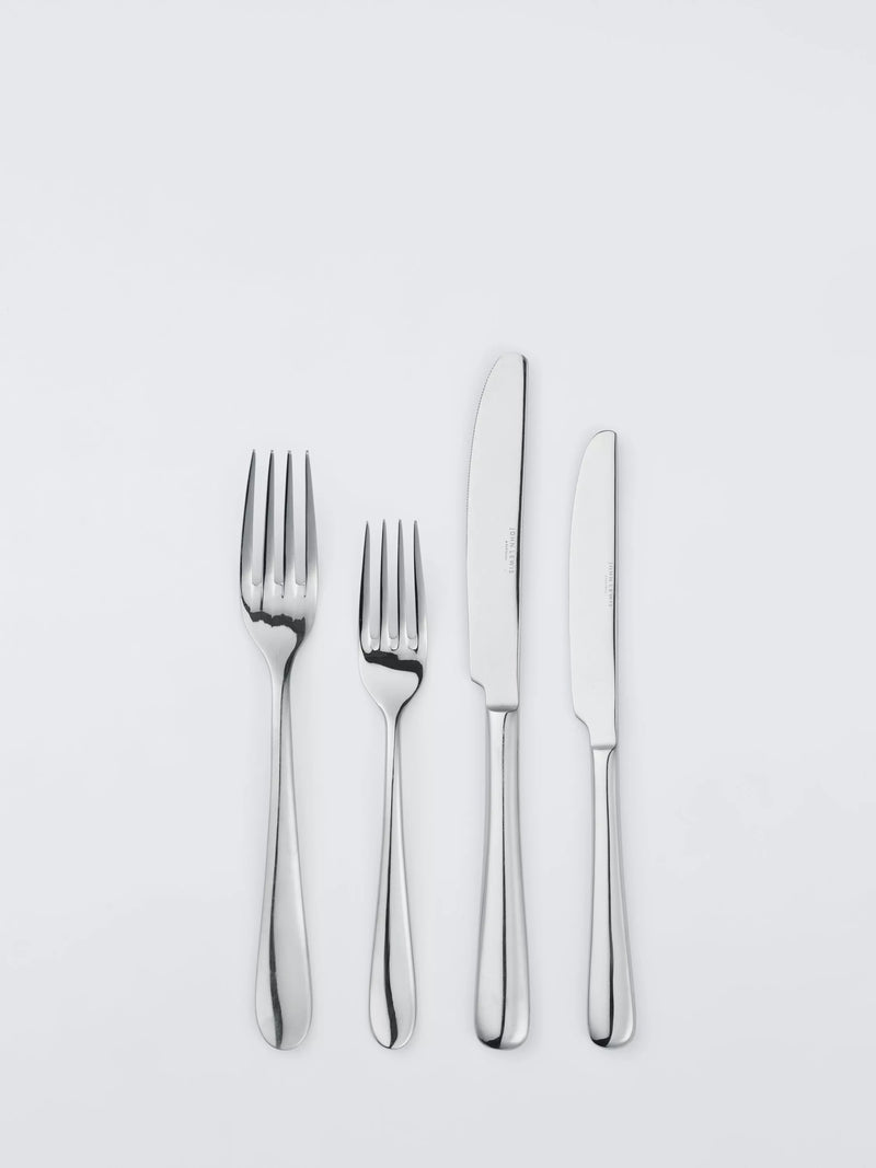 John Lewis Luna stainless steel cutlery set 24 piece, UK version