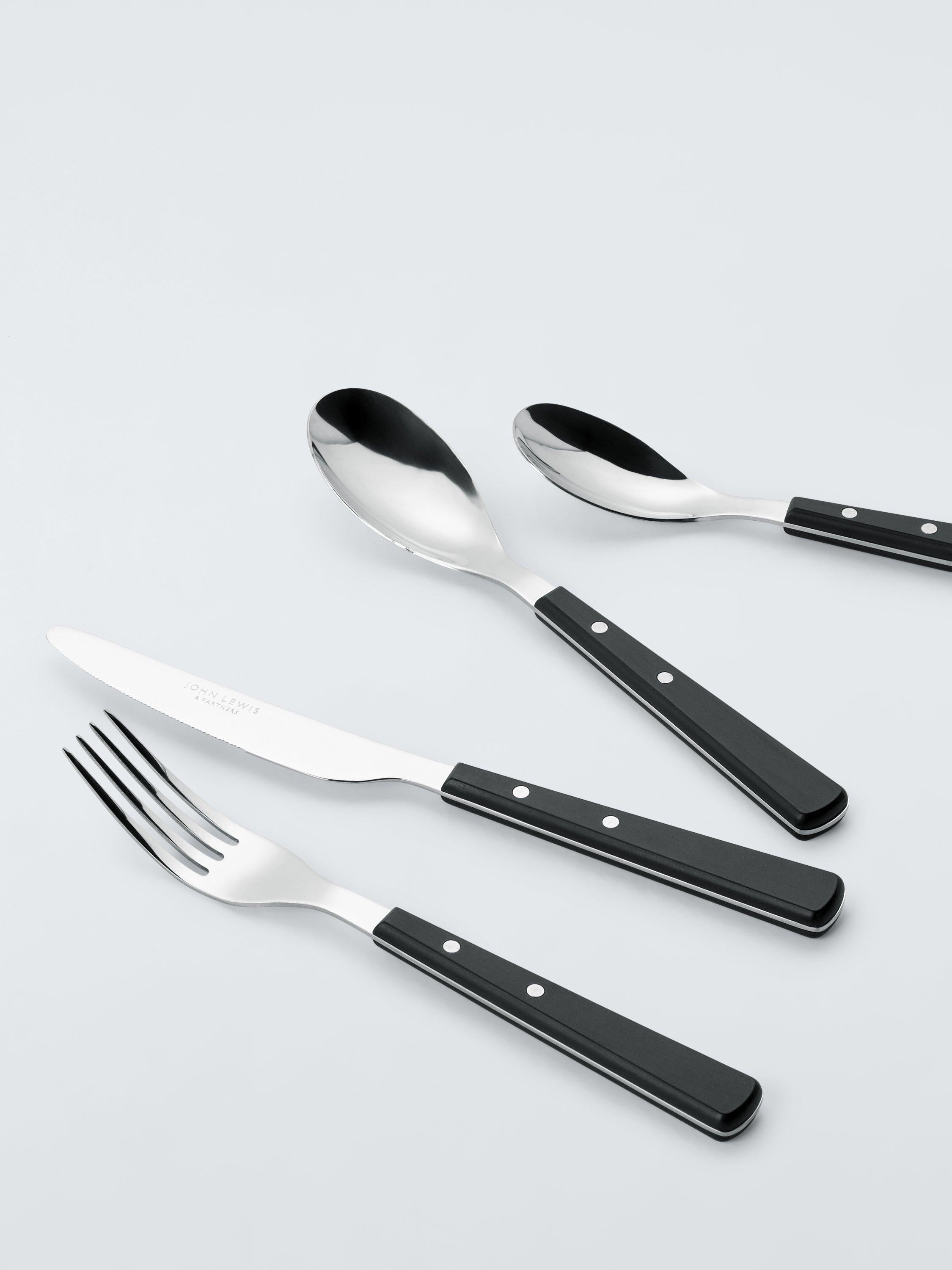 John Lewis Bevel cutlery set 16 piece, imported from the UK