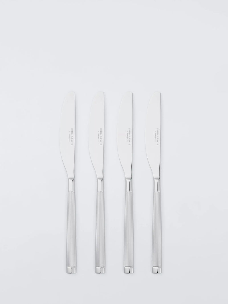 John Lewis Noble stainless steel cutlery set, 16 pieces, 4 place settings (British brand)