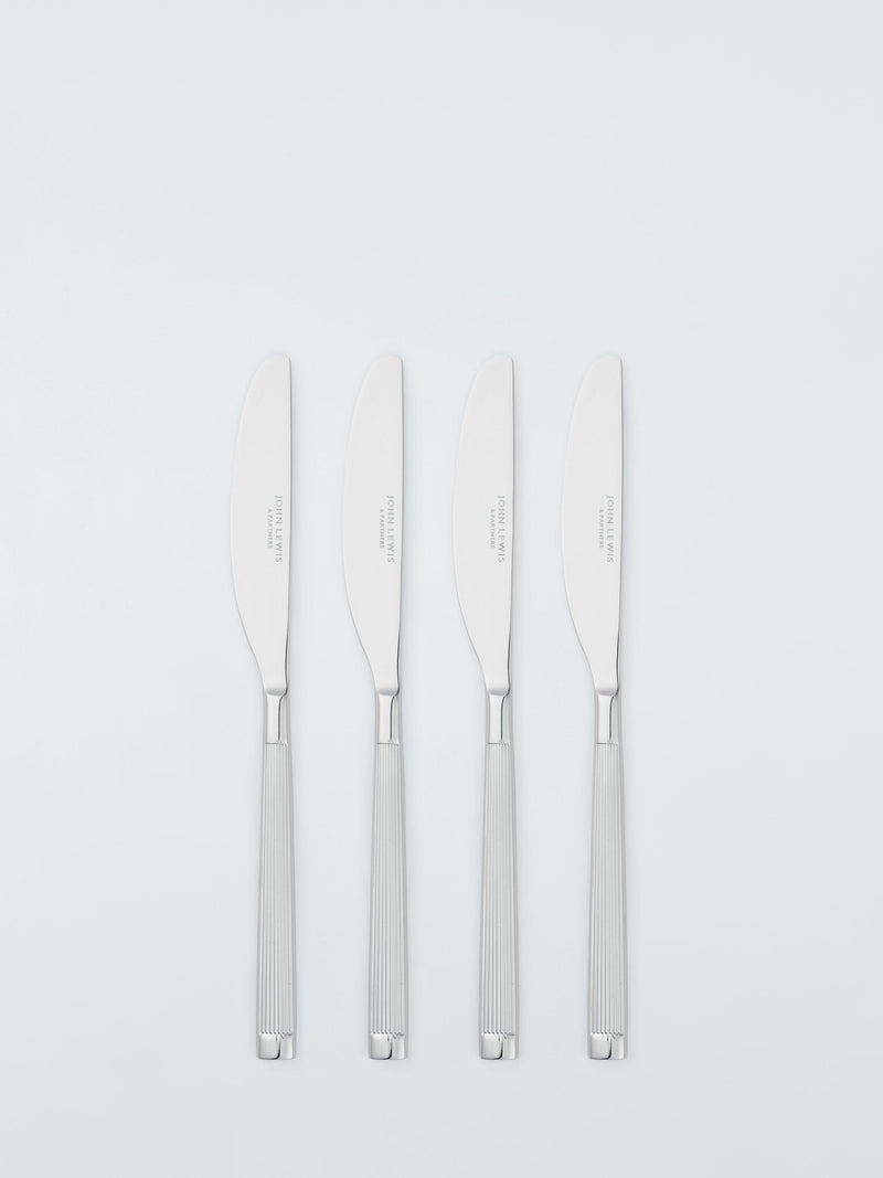 John Lewis Noble stainless steel cutlery set, 16 pieces, 4 place settings (British brand)