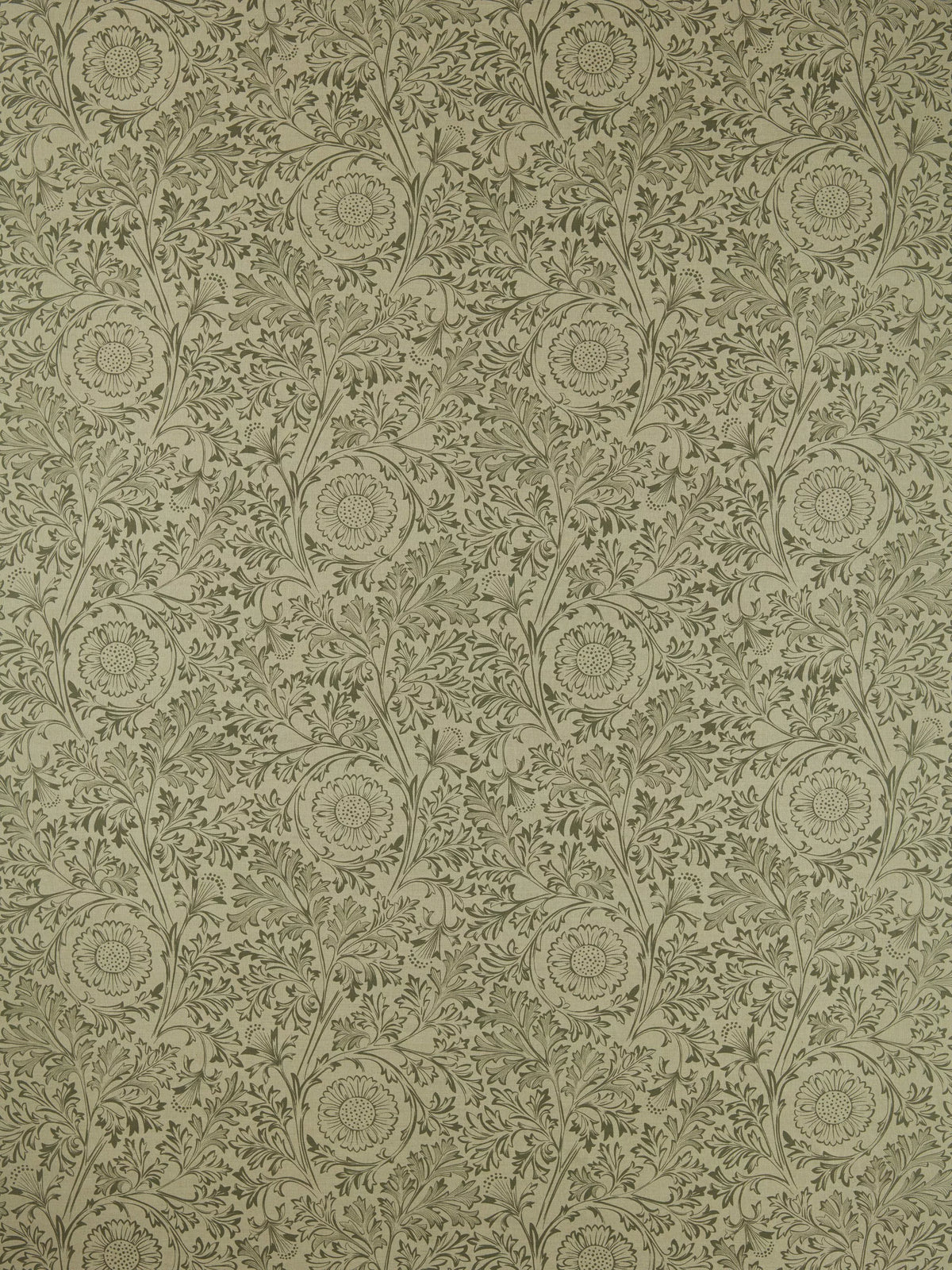 Morris & Co Chamomile Embroidery furnishing fabric, UK version