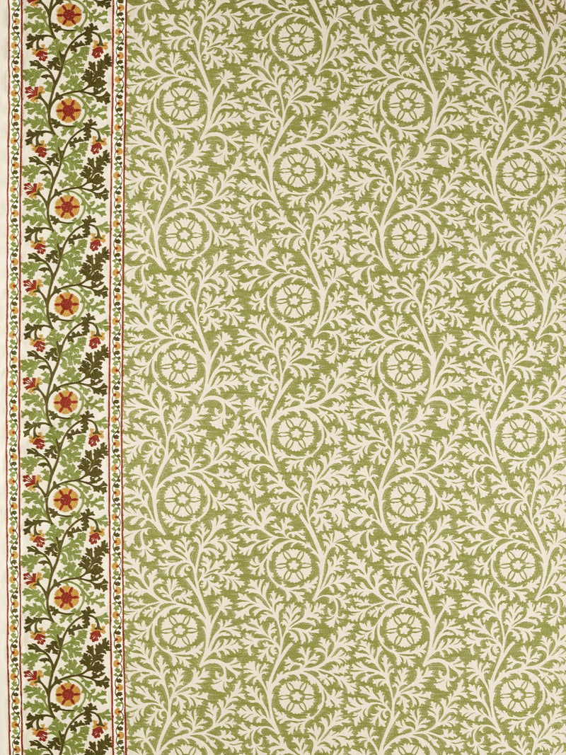 Morris & Co. Chamomile embroidered furnishing fabric - British product
