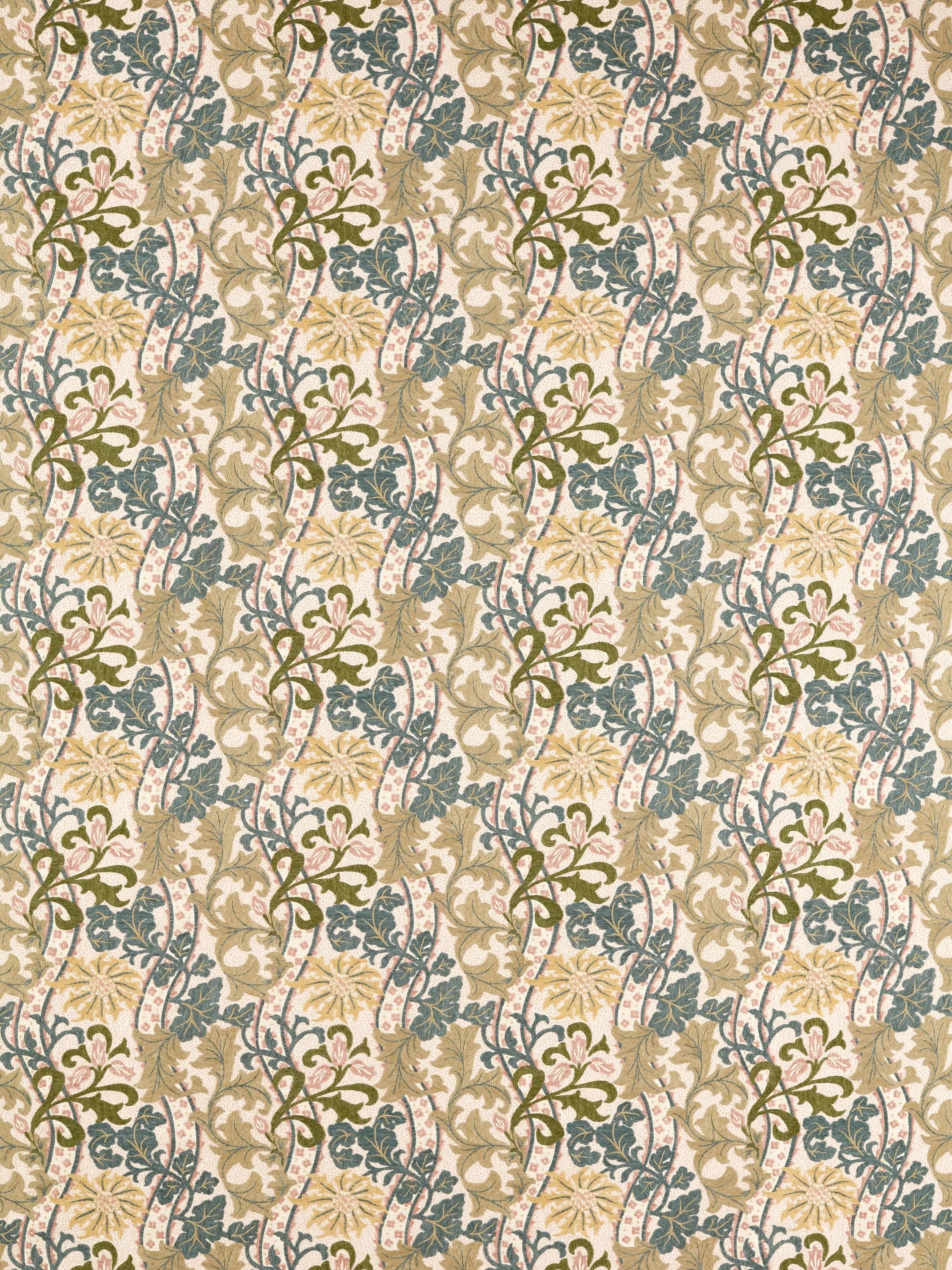 Morris & Co Cornflower embroidery furnishing fabric - British product
