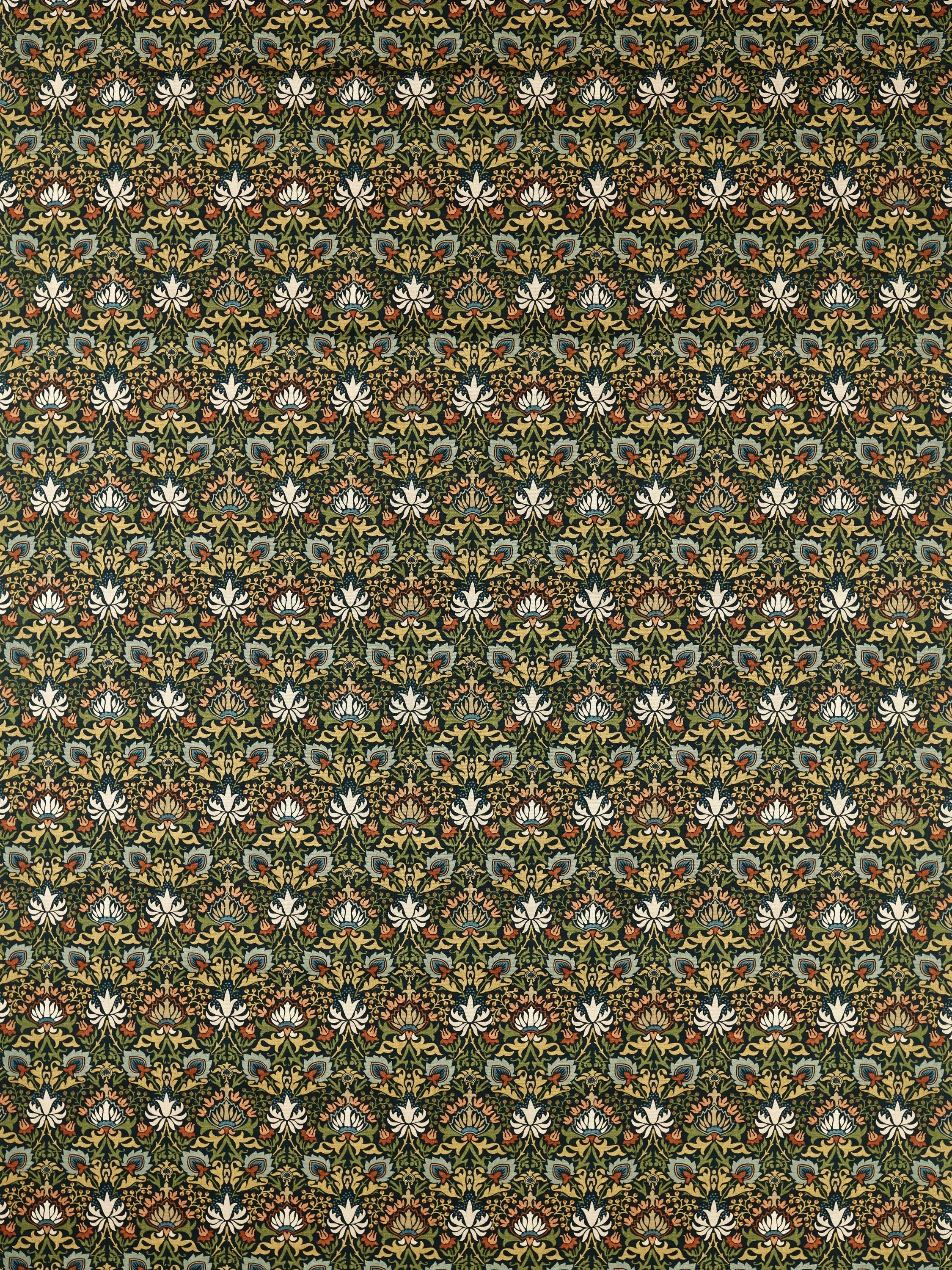 Morris & Co. Meda Iris furnishing fabric (British brand)