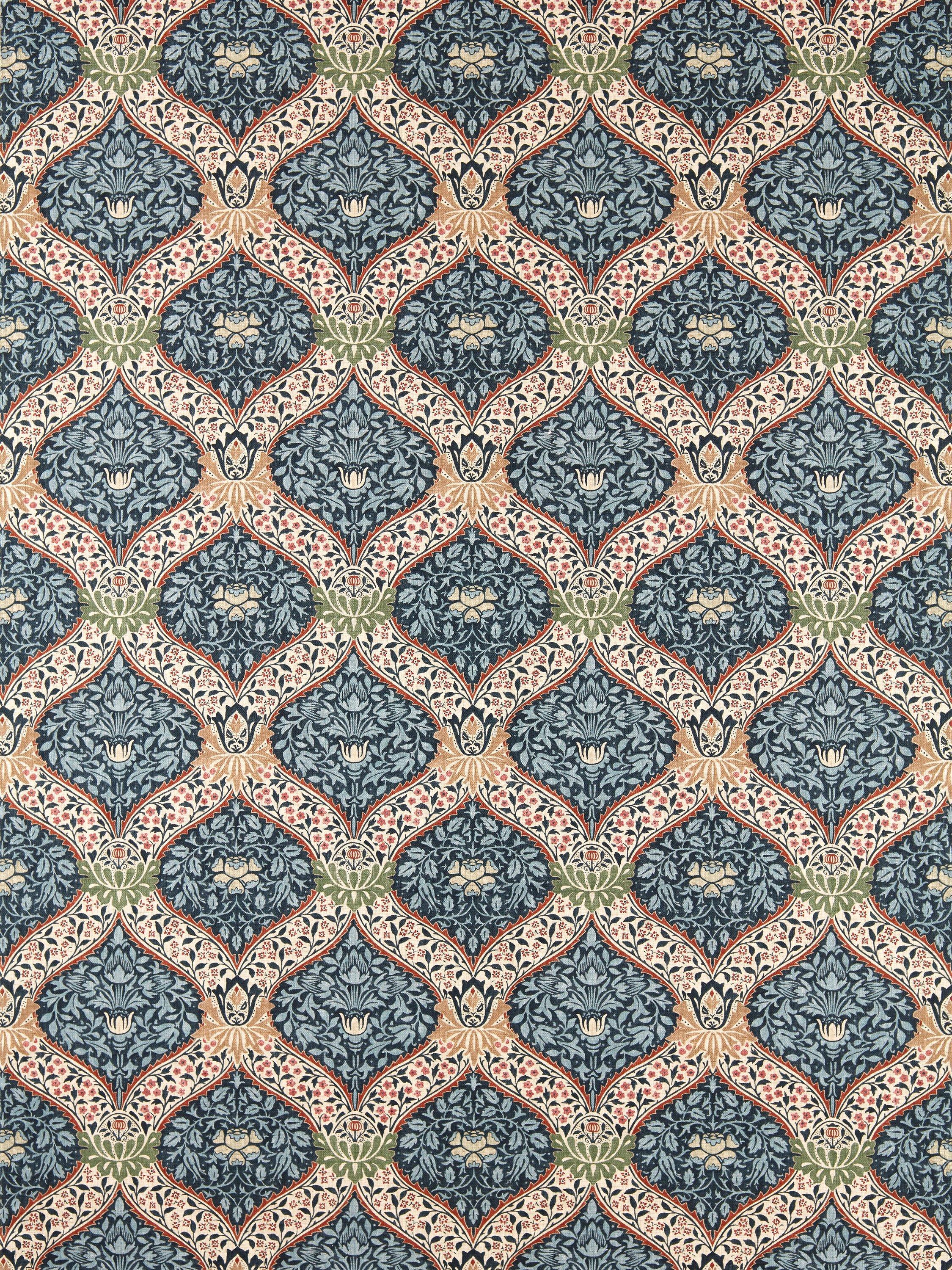 Morris & Co. Norbury Weave Furnishing Fabric floral pattern, imported from the UK