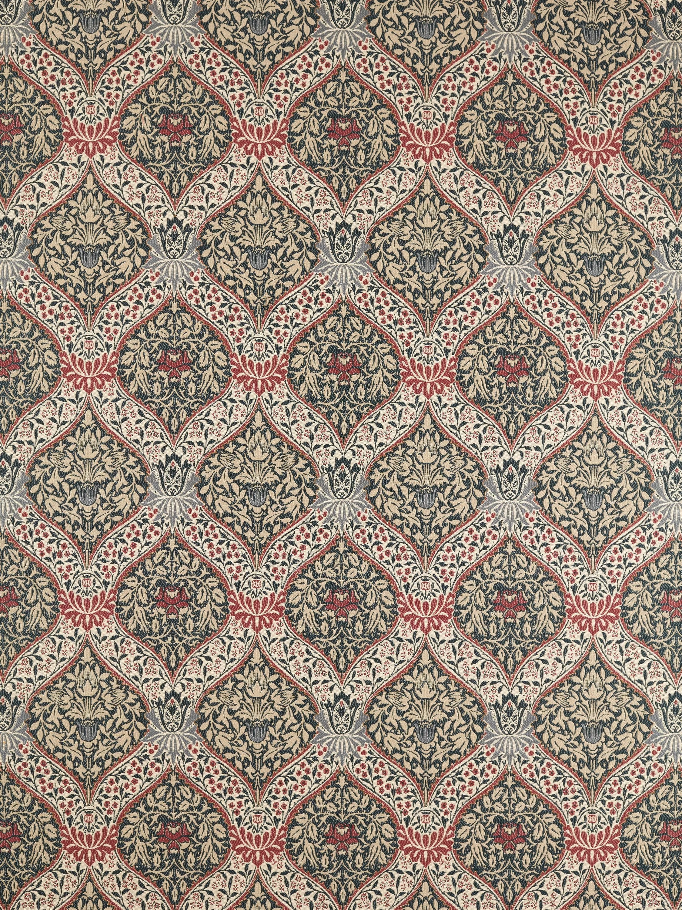 Morris & Co. Norbury Weave Furnishing Fabric floral pattern, imported from the UK
