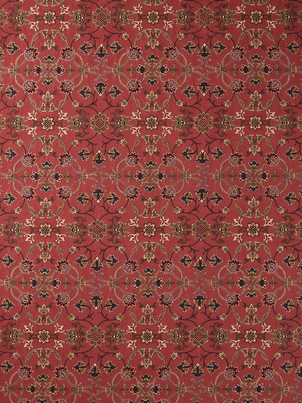 Morris & Co. Persian Scroll embroidery furnishing fabric, UK version