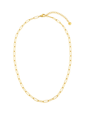 Orelia LUXE fine oval link chain necklace pale gold - British product