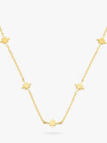 Orelia LUXE mini starburst necklace 40cm pale gold, imported from the UK