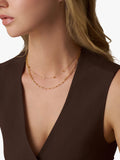 Orelia LUXE mini starburst necklace 40cm pale gold, imported from the UK