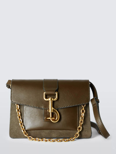 John Lewis John Lewis Leather and Suede Chain Crossbody Bag- Buy online at McGrocer