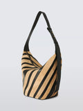 John Lewis Eden suede and leather hobo bag (British brand)