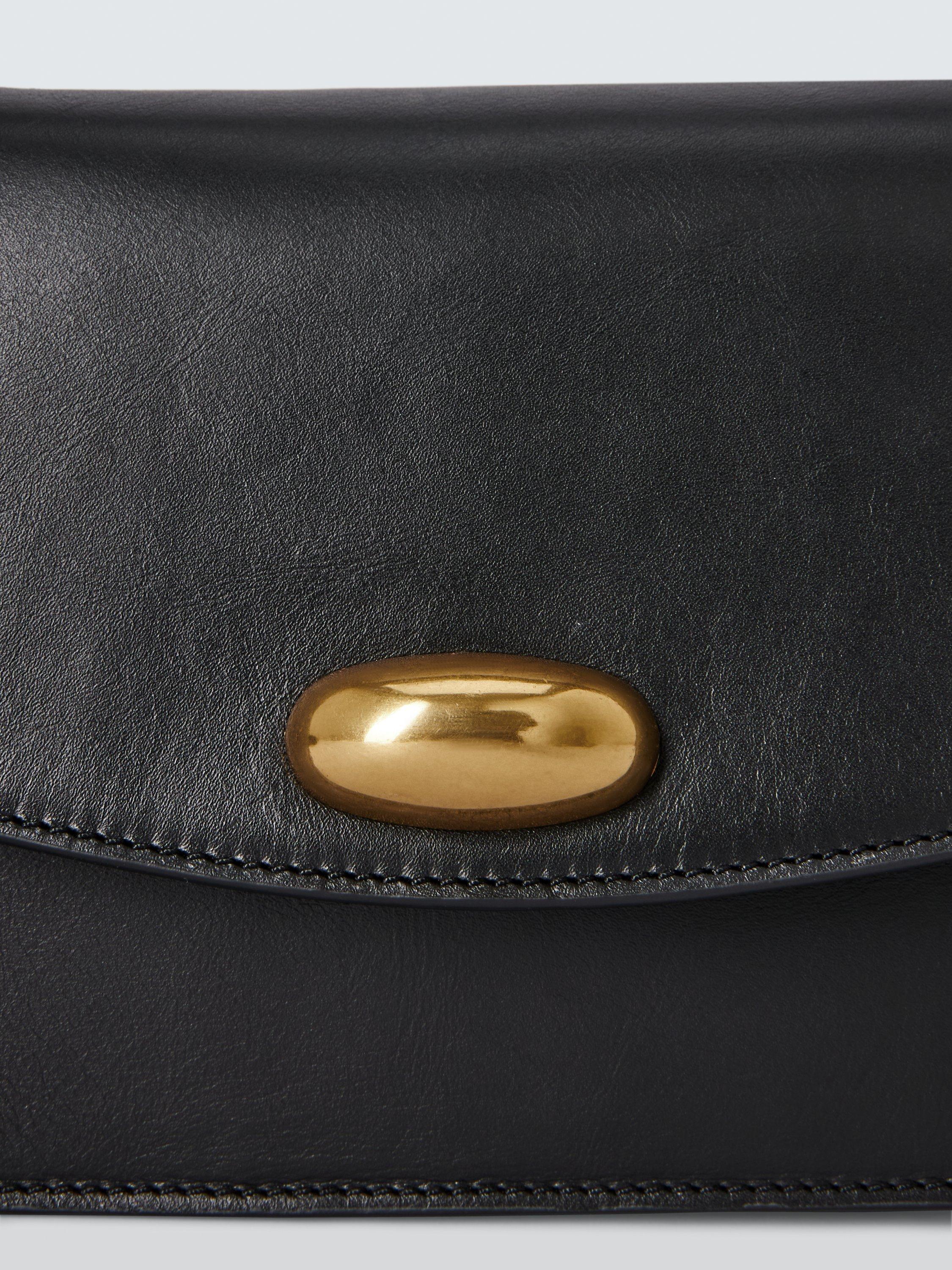 John Lewis leather crossbody bag black medium, UK version