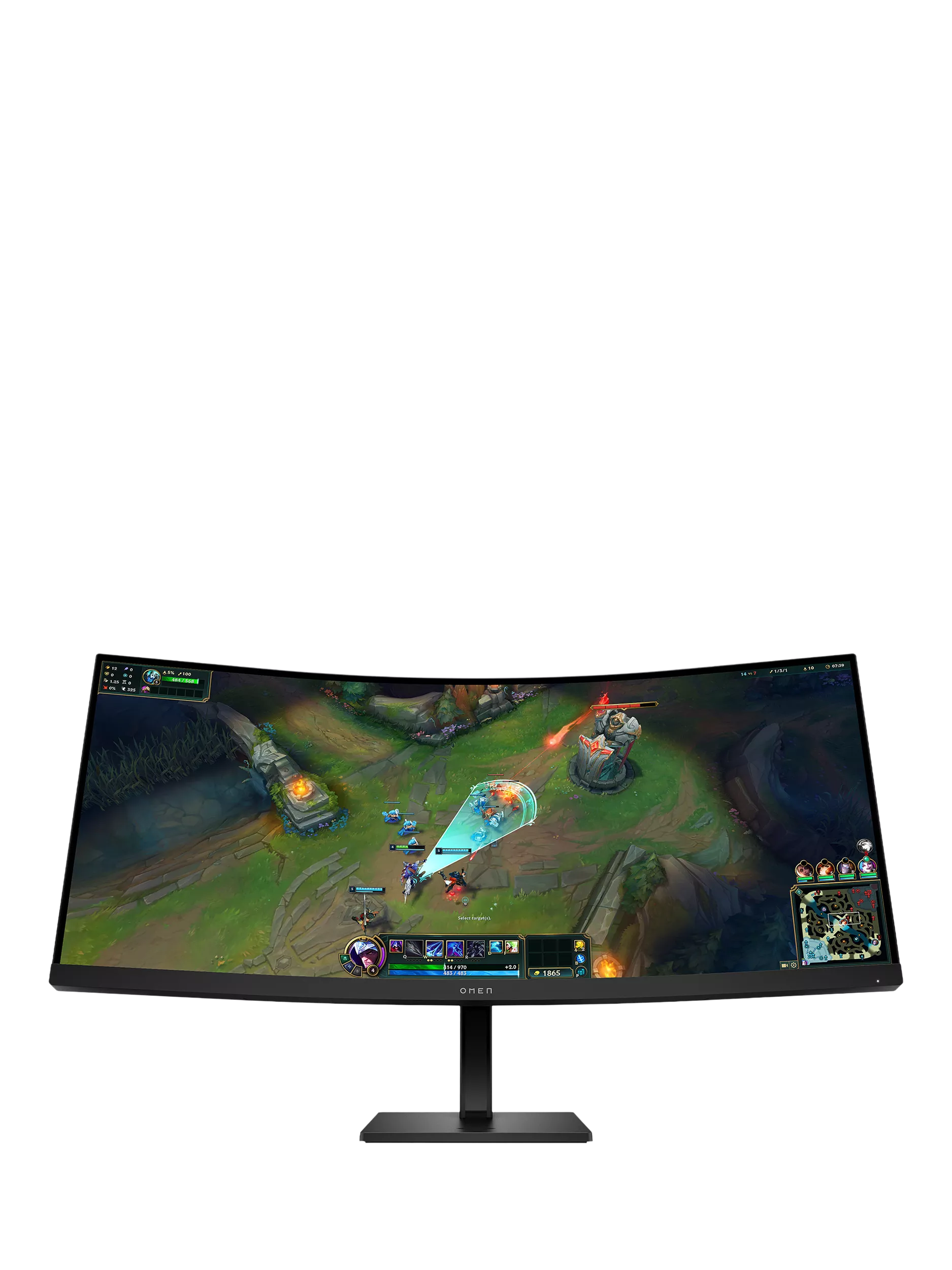 HP OMEN 34c curved WQHD gaming monitor 34 inches, imported from the UK