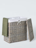 John Lewis grey willow double laundry basket, imported from the UK