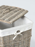 John Lewis square willow laundry basket grey - British product